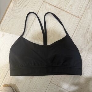 lululemon Flow Y Black Sports Bra